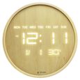 Titan Wood-Grain LED Digital Clock - 32 cm x 32 cm (Medium) - image number 1