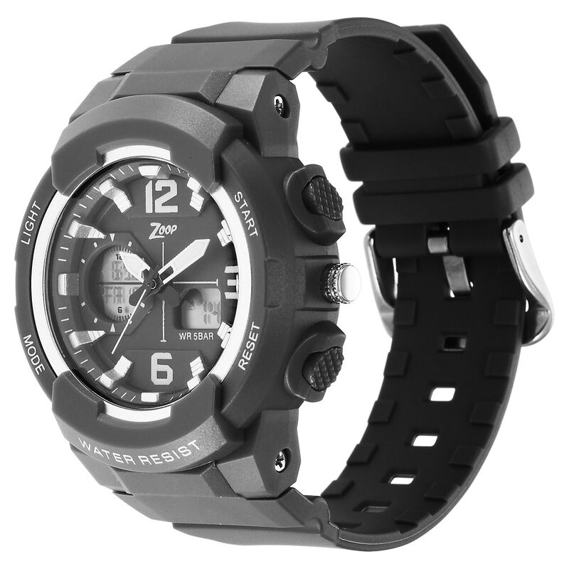 Buy Online Zoop By Titan Quartz Analog Digital Grey Dial Plastic Strap