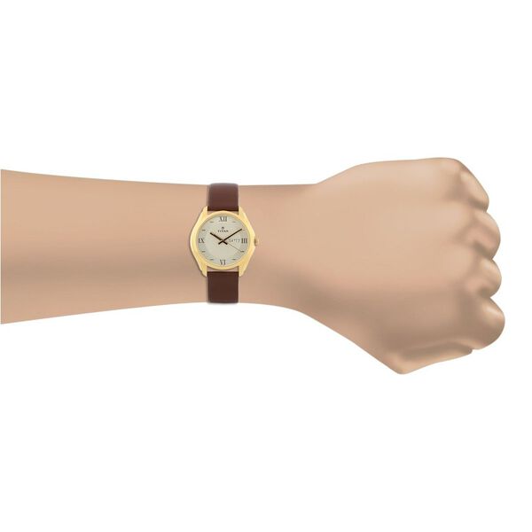 Titan Quartz Analog with Day and Date Champagne Dial Watch for Men - image number 3