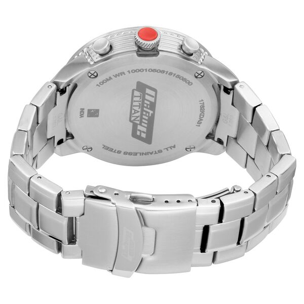 Titan Octane Silver Dial Chronograph Metal Strap watch for Men - image number 4