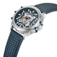 Police Automatic With Self Winding Blue Dial Blue Color Leather Strap Watch For Men - image number 3