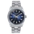 Sonata Poze Quartz Analog Blue Dial Silver Color Metal Strap Watch For Men - image number 1
