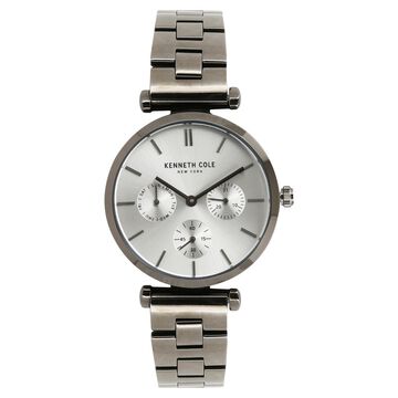 Kenneth Cole Quartz Multifunction Silver Dial Stainless Steel Strap Watch for Women