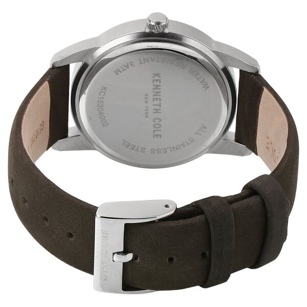 Kenneth Cole Quartz Analog with Date Black Dial Leather Strap Watch for Men - image number 3
