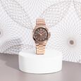 Sonata Poze Quartz Analog Brown Dial Rose Gold Colour Stainless Steel Strap Watch For Men - image number 0