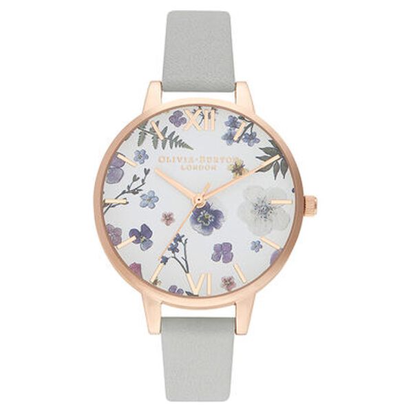 Olivia Burton Quartz Analog White Dial Leather Strap Watch for Women - image number 0