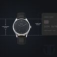 Titan Workwear Quartz Analog Black Dial Black Leather Strap Watch For Men - image number 2