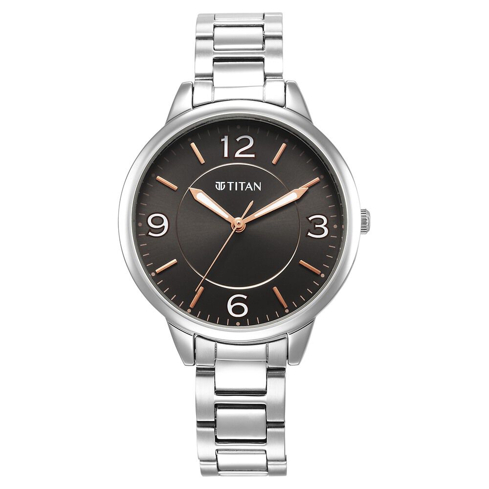 Buy Online Titan Urban Anthracite Dial Analog Metal Strap watch