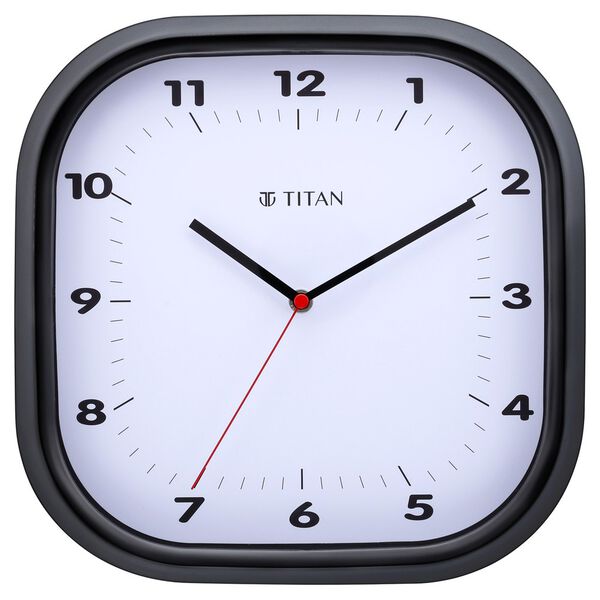 Titan Classic White Wall Clock with Silent Sweep Technology - 30.8 cm x 30.8 cm (Medium) - image number 1