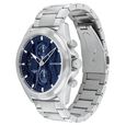 Tommy Hilfiger Multifunction Blue Dial Silver Color Stainless Steel Strap Watch For Men - image number 1