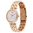Titan Raga DEC Blaze Quartz Analog Mother of Pearl Dial Rose Gold Metal Strap Watch For Women - image number 2