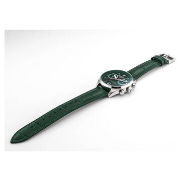 Roamer Gran Sportivo Quartz Chronograph With Date Green Dial Silver Stainless Steel Strap Watch For Men