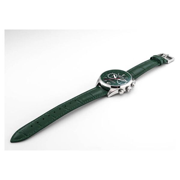 Roamer Gran Sportivo Quartz Chronograph With Date Green Dial Silver Stainless Steel Strap Watch For Men - image number 4