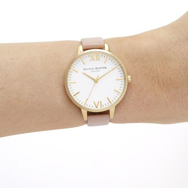 Olivia Burton Quartz Analog White Dial Leather Strap Watch for Women - image number 3