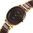 Titan Edge Melange Slim Steel & Ceramic Strap Brown Dial Analog Watch For Men - image number 3