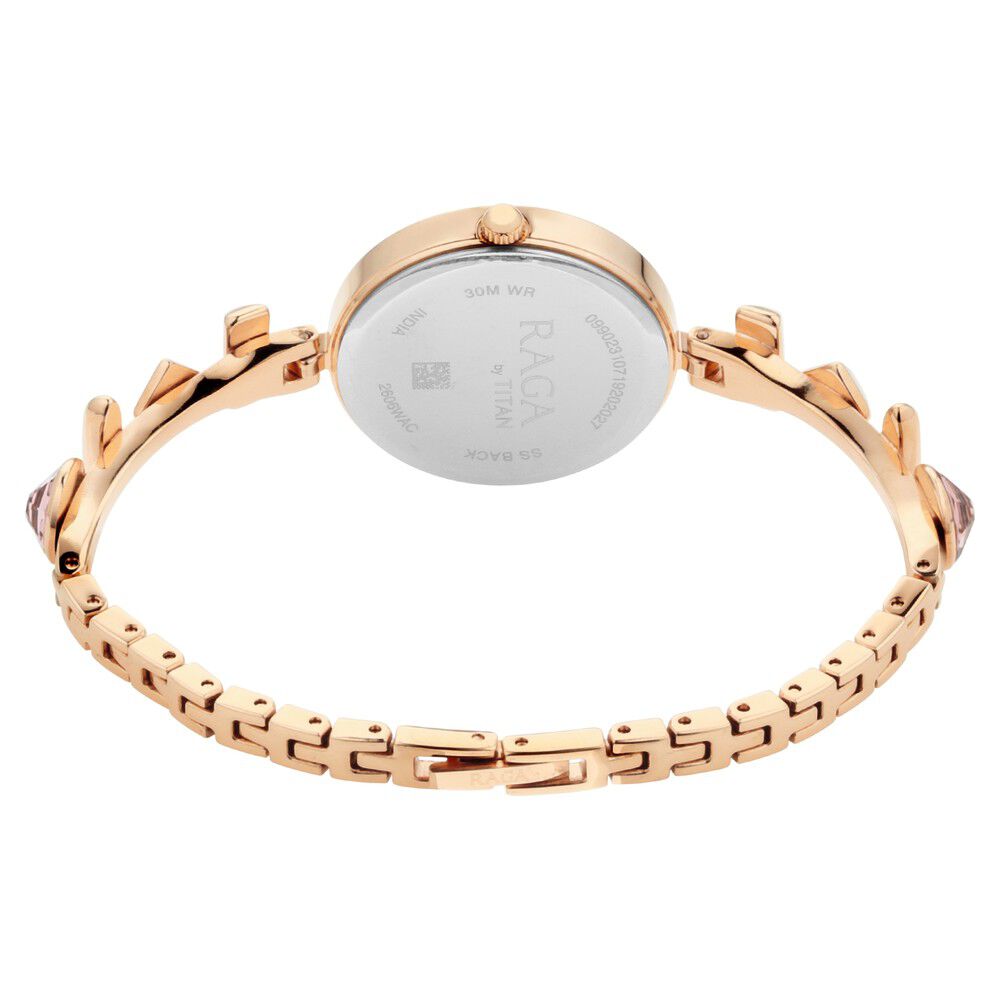 Buy Online Titan Raga Facets Rose Gold Dial Women Watch With