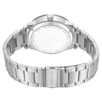 Kenneth Cole Automatic Blue Dial Silver Colour Stainless Steel Strap Watch For Men