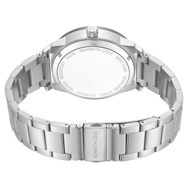 Kenneth Cole Automatic Blue Dial Silver Colour Stainless Steel Strap Watch For Men - image number 4