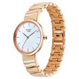 Titan Raga Power Pearls Quartz Analog Mother of Pearl Dial Rose Gold Metal Strap Watch For Women - image number 2