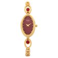 Titan Quartz Analog Pink Dial Metal Strap Watch for Women