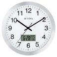 Titan Metallic Anadigi Wall Clock with Digital Display - 30 cm x 30 cm (Medium) - image number 0