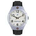 Fastrack Denim Quartz Analog Blue Dial Denim Strap Watch for Guys