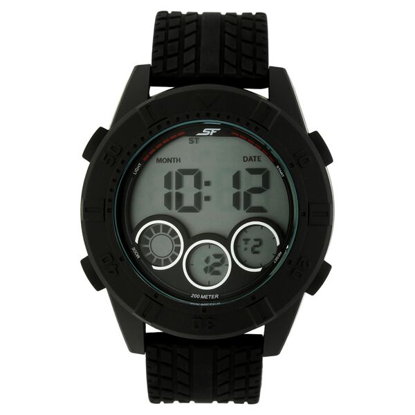 SF Digital Dial Black Plastic Strap Watch for Men - image number 0