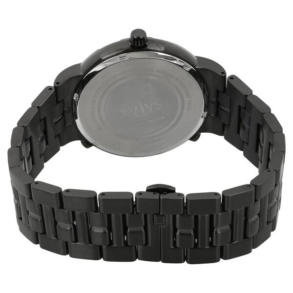 Xylys Swiss Analog Black Stainless Steel Strap and Black Dial Watch For Men - image number 3