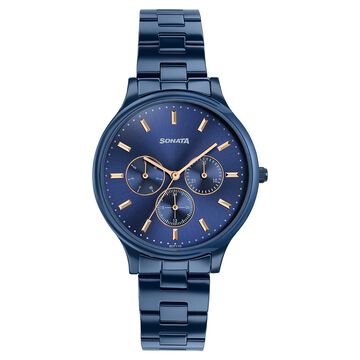Sonata Women's Work Wear beautiful Blue Watch - Premium Multifunction design for everyday style