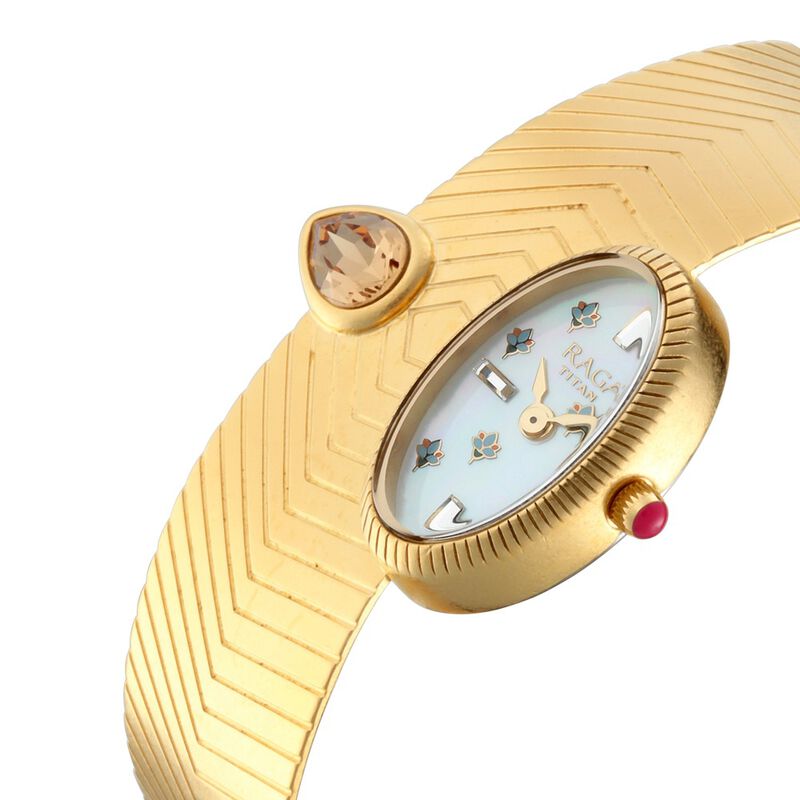 Titan Raga X Masaba Mother of Pearl Dial Women Watch With Metal Strap - image number 1