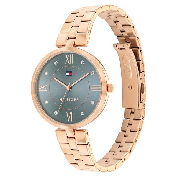 Tommy Hilfiger Quartz Analog Blue Stainless Steel Strap for Women - image number 1