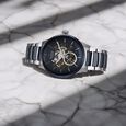 Titan Ceramic Fusion Automatic Blue Dial Silver Dual-Toned Stainless Steel Bracelet Watch for Men - image number 0