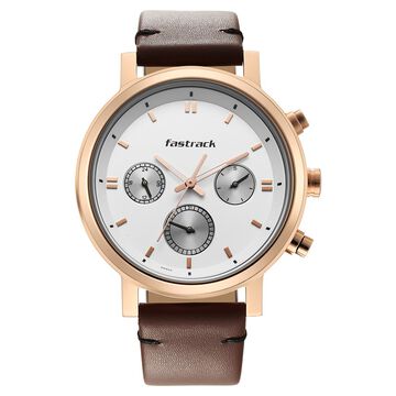 Fastrack Tick Tock White Dial Watch for Guys
