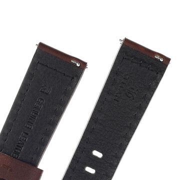 20 mm Brown Genuine Leather Straps for Men