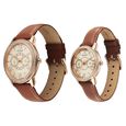 Titan Royal Bandhan Quartz Analog with Day and Date Pink Dial Brown Strap Watch For Couple - image number 2