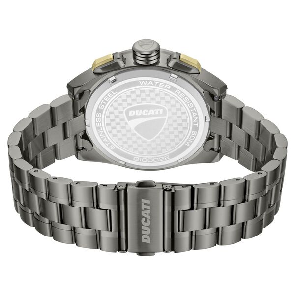 Ducati Quartz Chronograph Green Dial Grey Stainless Steel Strap Watch For Men - image number 2