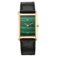 Titan Nebula Amer Stone 18 KT Gold Quartz Analog Aventurine Dial Blue Leather Strap Watch For Men