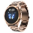 Fastrack Marvellous FX1 Unisex Smart Watch With Rose Gold Metal Strap - image number 1