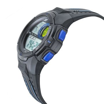 SF Digital Dial Black PU Strap Watch for Men