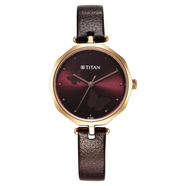 Leather Strap Titan Latest Ladies Watches With Price Titan Women