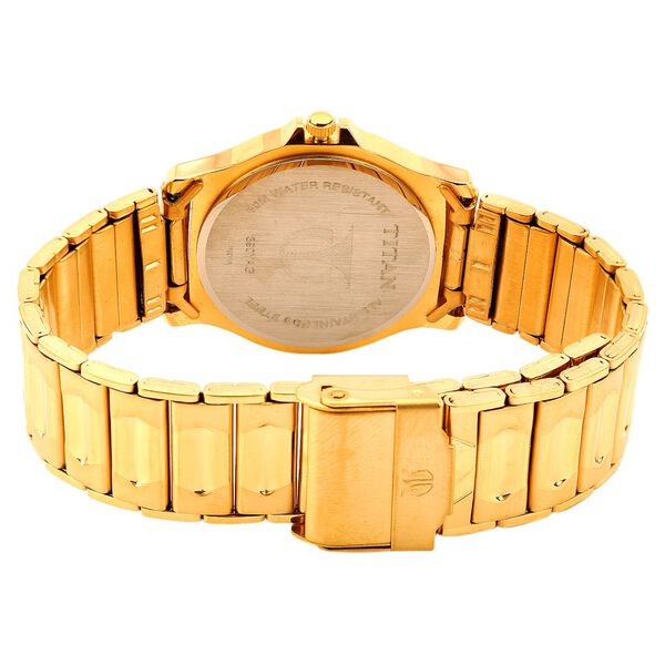 Titan Quartz Analog with Day and Date Champagne Dial Metal Strap Watch for Men - image number 2