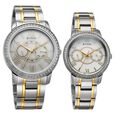 Titan Royal Bandhan Quartz Analog with Day and Date White Dial Two Toned Strap Watch For Couple - image number 1