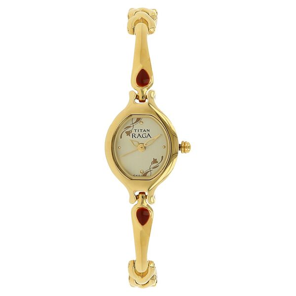 Titan Raga Flora Champagne Dial Analog Metal Strap watch for Women - image number 0