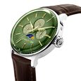 Cerruti 1881 Green Dial Leather Strap Watch for Men - image number 4