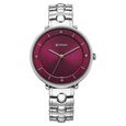 Titan Workwear Quartz Analog Maroon Dial Silver Colour Metal Strap Watch For Women - image number 0