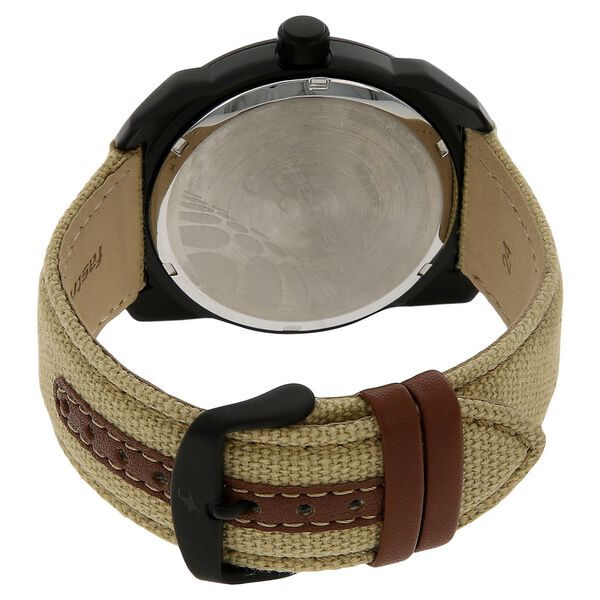 Fastrack Explorer Quartz Analog Beige Dial Canvas Strap Watch for Guys - image number 3