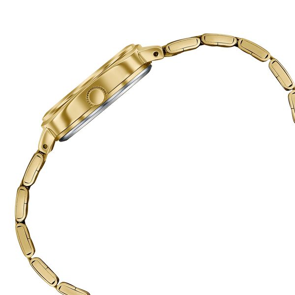 Poze By Sonata Quartz Analog Silver Dial Golden Stainless Steel Strap Watch For Women - image number 5