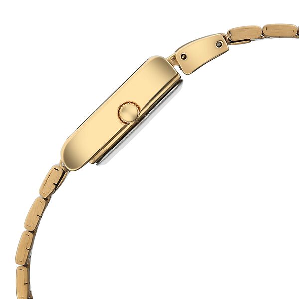 Vyb Muse By Fastrack Quartz Analog Black Dial Golden Stainless Steel Strap Watch For Girls - image number 4