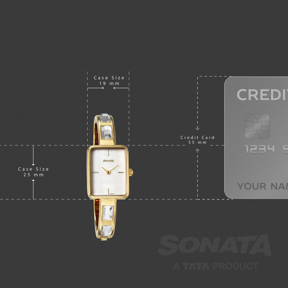 Buy Online Sonata Aura Quartz Analog White Mother of Pearl Dial