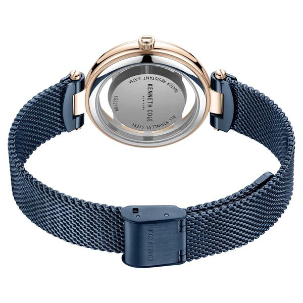 Kenneth Cole Quartz Analog Blue Dial Stainless Steel Strap Watch for Women - image number 4